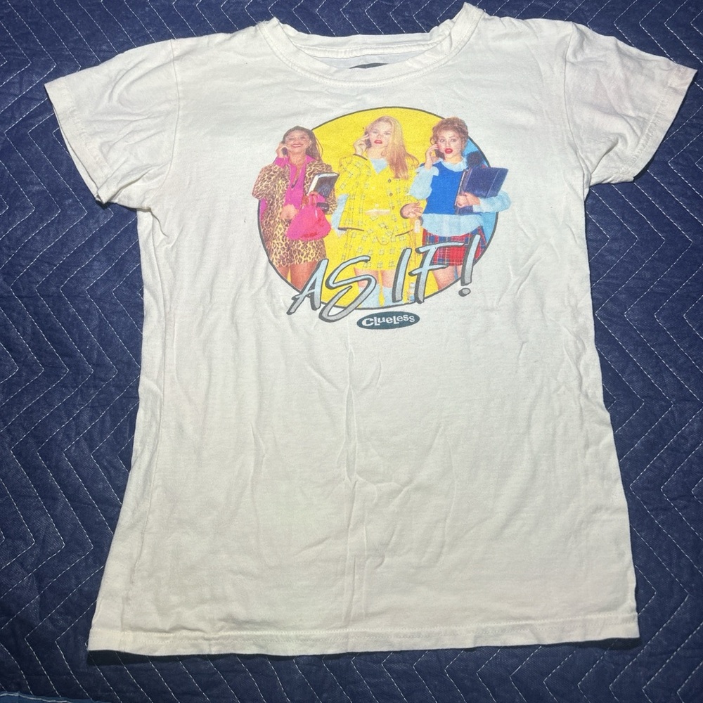 White 'As If!' Graphic Kids T-Shirt